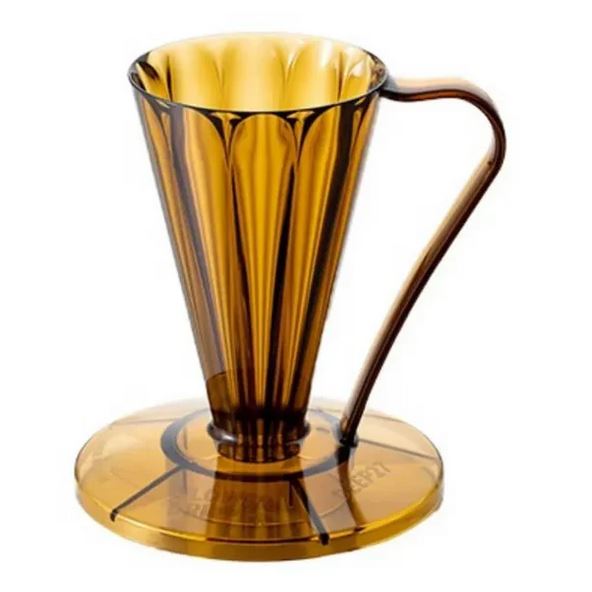 Cafec Flower Deep 27 plastový dripper hnědý