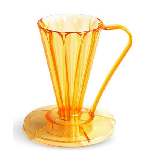 Cafec Flower Deep 27 plastový dripper zlatý
