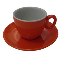 Inker šálek s podšálkem Espresso 70 ml oranžový 6 ks