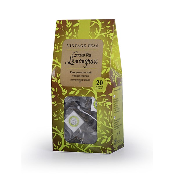 Vintage Teas Zelený čaj s citronelou 20 pyramid 50 g
