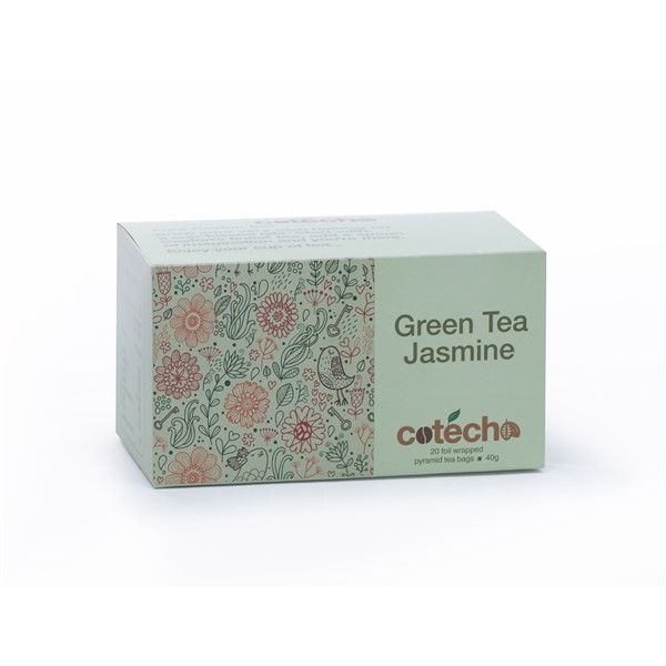 Cotecho Zelený čaj s jasmínem 25 pyramid 50 g
