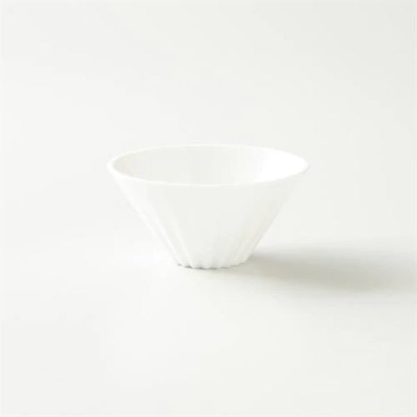 Origami keramický dripper na čaj bílý