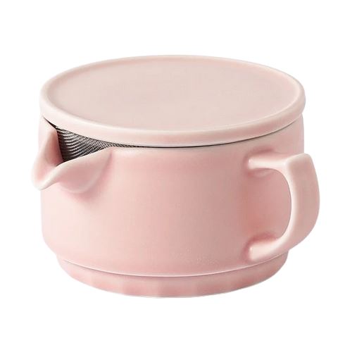 Origami Kyusu hrneček na čaj matně růžový