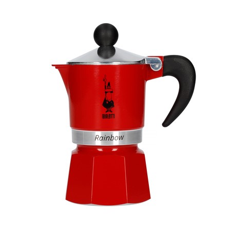 Bialetti Moka konvička Rainbow 3 šálky 130 ml červená