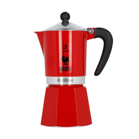 Bialetti Moka konvička Rainbow 6 šálků 270 ml červená