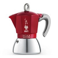 Bialetti Moka Induction 6 šálků červená 300 ml