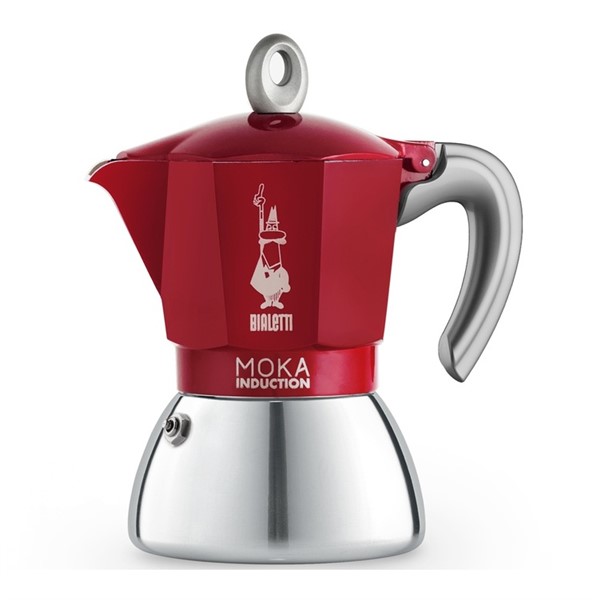 Bialetti Moka Induction 6 šálků červená 300 ml