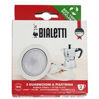 Bialetti 3x těsnění + filtr alu 2 šálky