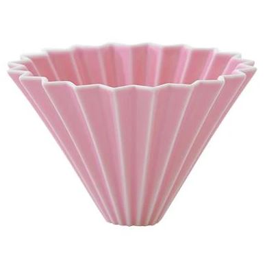 Origami keramický dripper M růžový