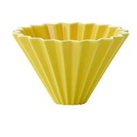 Origami keramický dripper S žlutý