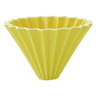 Origami keramický dripper M žlutý