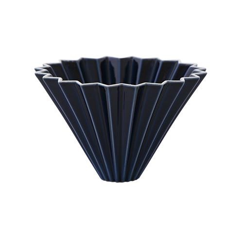 Origami keramický dripper S tmavě modrý