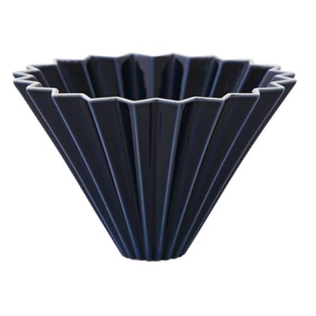 Origami keramický dripper M tmavě modrý