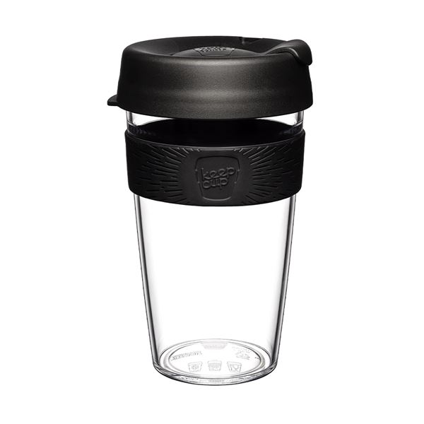 KeepCup Clear BLACK 454 ml