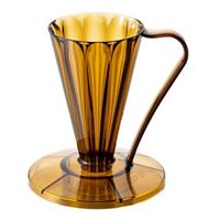 Cafec Flower Deep 27 plastový dripper hnědý