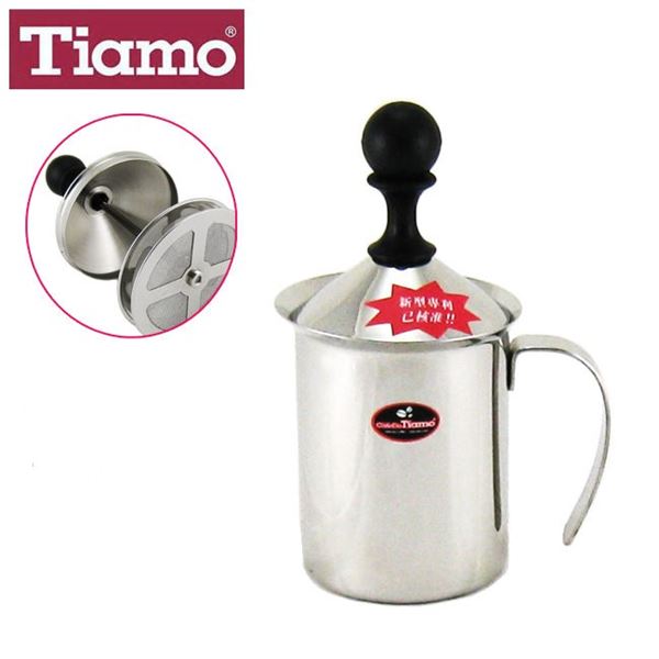 Tiamo Double Mesh Milk Frother napěňovač mléka 200 ml