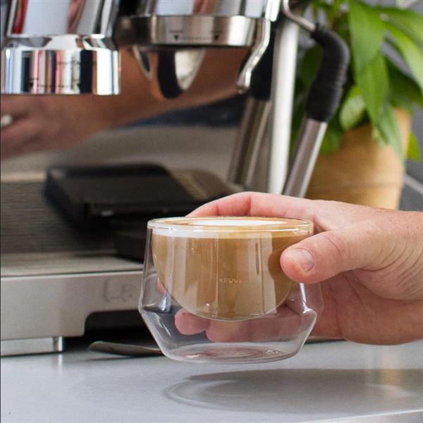Kruve Imagine Milk Glass 2 sklenice na cappuccino 200 ml
