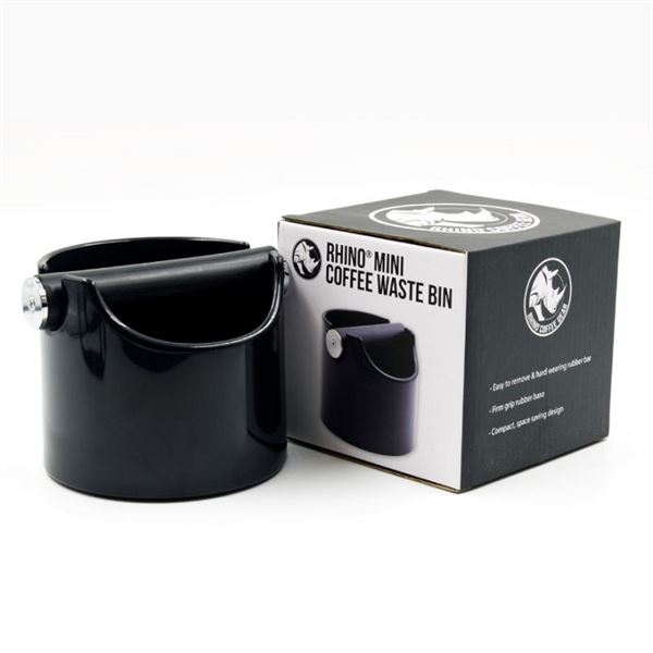 Rhino Mini Coffee Waste Bin odklepávač černý 