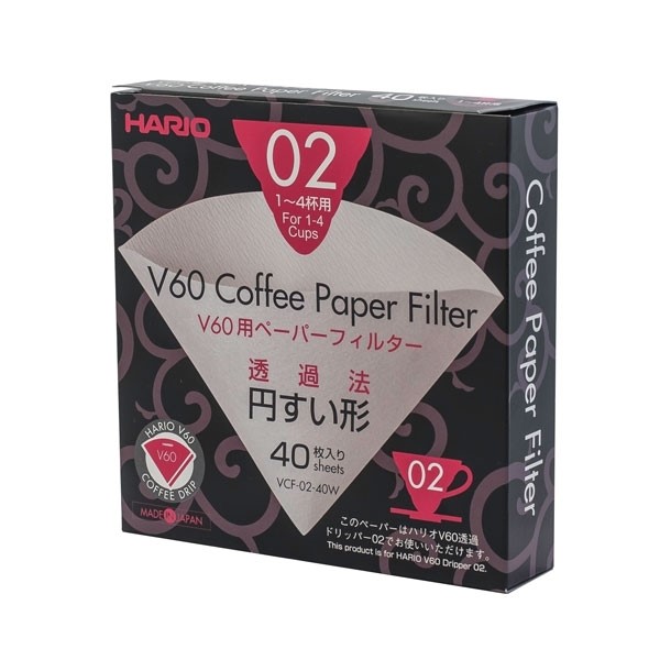 Hario papírové filtry V60-02 40 ks