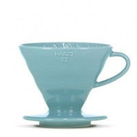 Hario keramický dripper V60-02 modrý + 40 filtrů