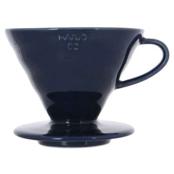 Hario keramický dripper na kávu V60-02 tmavě modrý