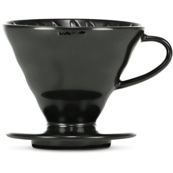Hario keramický dripper na kávu V60-02 černý