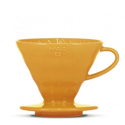 Hario keramický dripper V60-02 oranžový + 40 filtrů