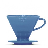 Hario keramický dripper V60-02 tyrkysově modrý + 40 filtrů