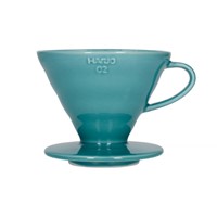 Hario keramický dripper na kávu V60-02 tyrkysový