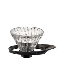 Hario skleněný dripper na kávu V60-01 černý