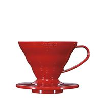 Hario plastový dripper na kávu V60-01 červený