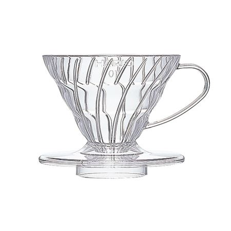 Hario plastový dripper na kávu V60-01 čirý