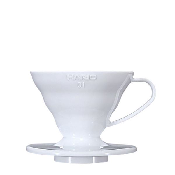 Hario plastový dripper na kávu V60-01 bílý