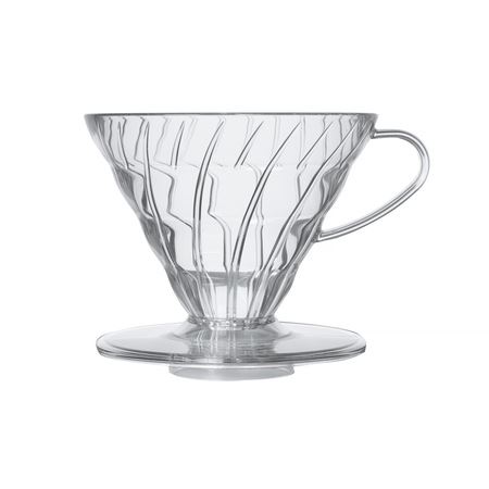Hario plastový dripper na kávu V60-02 čirý