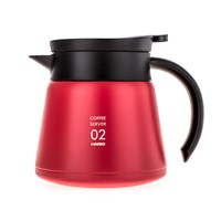 Hario nerezový server s dvojitou stěnou 600 ml červený