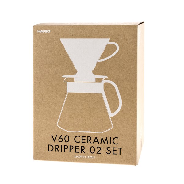 Hario sada Dripper & Pot V60-02 bílá